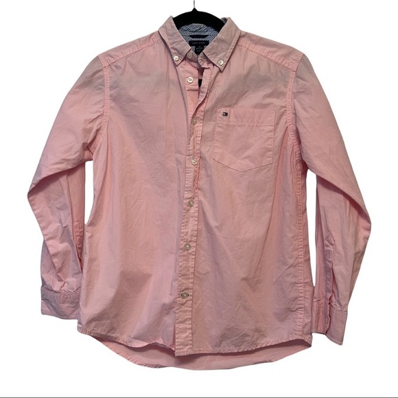 Tommy Hilfiger Pink Long Sleeve Button Down Shirt - Picture 1 of 6